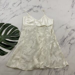 Elegant Cream Lace Pajama Dress
